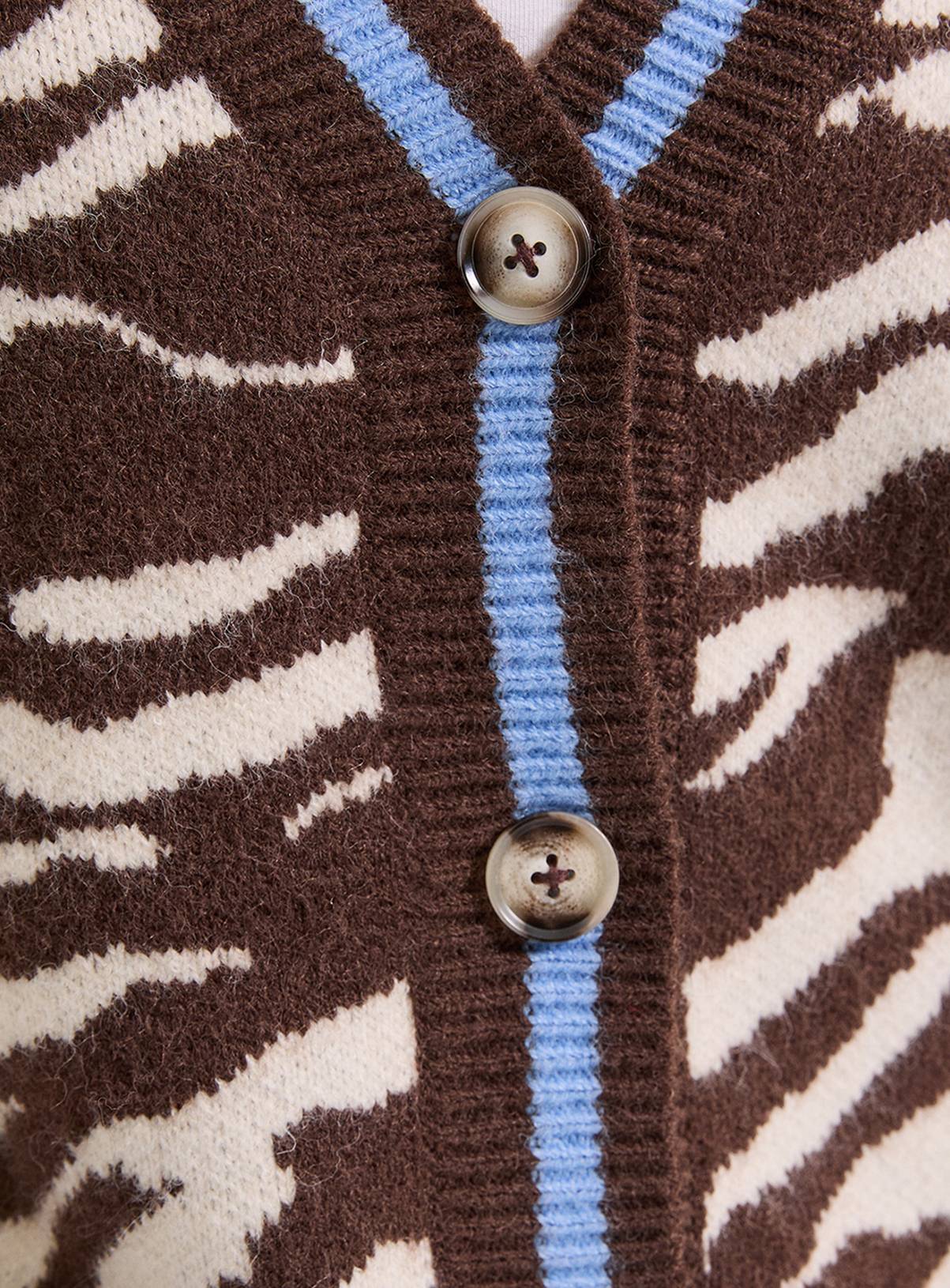 DOROTHY PERKINS Animal Knitted Cardigan XL - Image 5